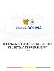 REGLAMENTO DE PRESUPUESTO COMIBOL APROBADO 2024